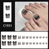 12 Sizes-24 Pcs Press On Nails C1931