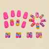 12 Sizes-24 Pcs Press On Nails Y1529