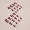 12 Sizes-24 Pcs Press On Nails W1463