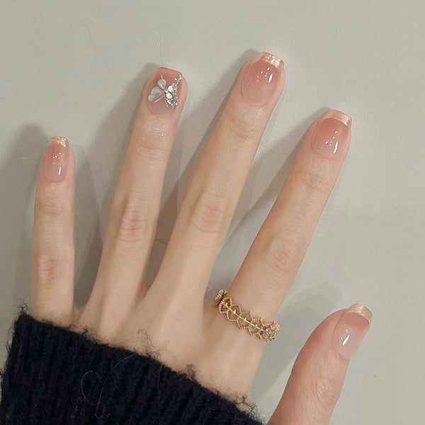 12 Sizes-24 Pcs Press On Nails Z844