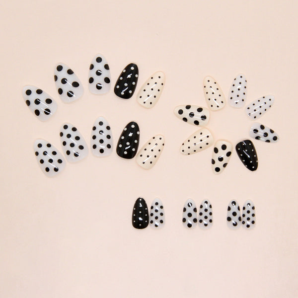 12 Sizes-24 Pcs Press On Nails W2131