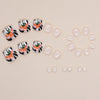 12 Sizes-24 Pcs Press On Nails F110