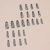 12 Sizes-24 Pcs Press On Nails MY064