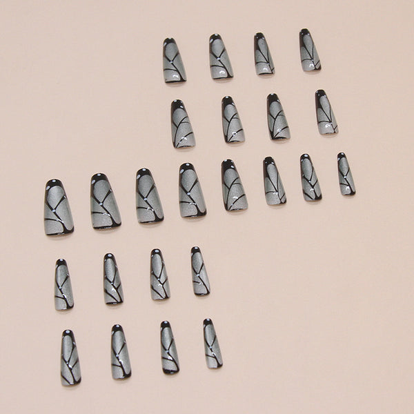 12 Sizes-24 Pcs Press On Nails MY064