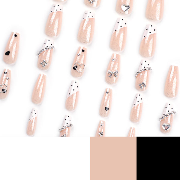 12 Sizes-24 Pcs Press On Nails JP3075