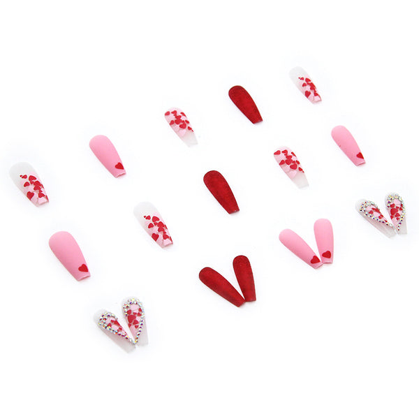 12 Sizes-24 Pcs Press On Nails Z267