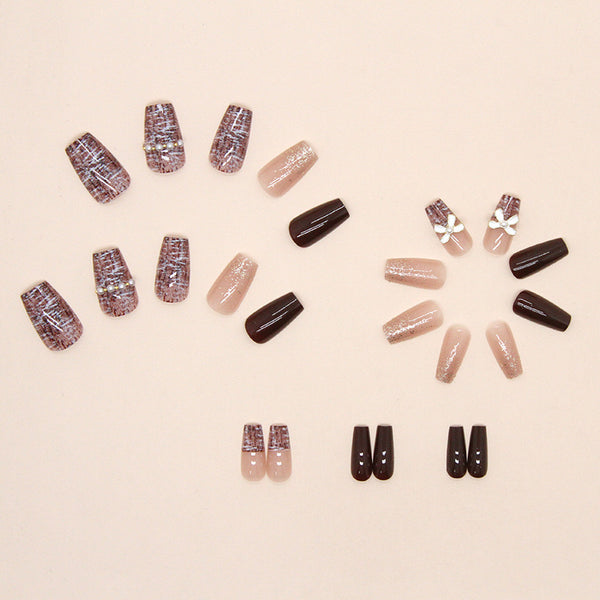 12 Sizes-24 Pcs Press On Nails Z533