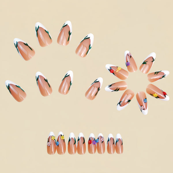 12 Sizes-24 Pcs Press On Nails Y1477
