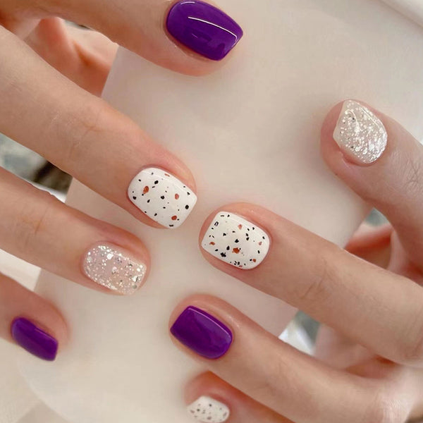 12 Sizes-24 Pcs Press On Nails W1335