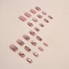 12 Sizes-24 Pcs Press On Nails R806