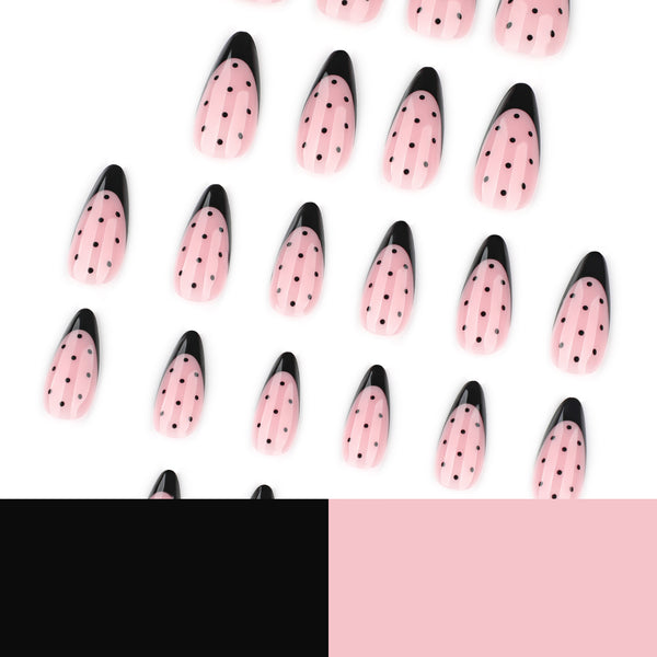 12 Sizes-24 Pcs Press On Nails JP4228