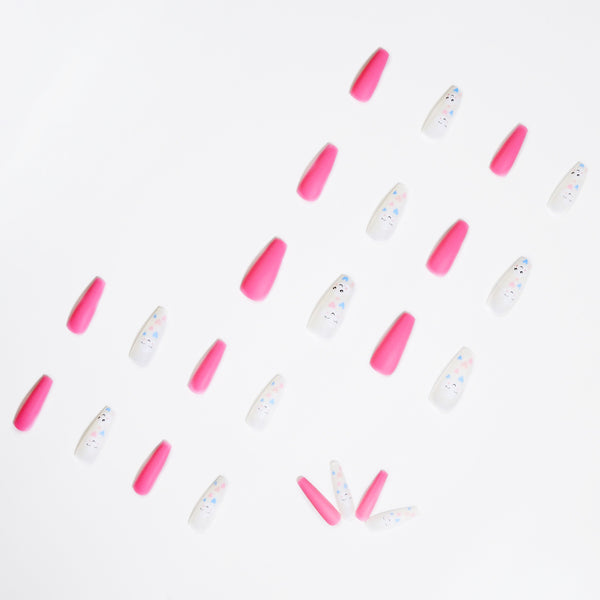 12 Sizes-24 Pcs Press On Nails JP1171