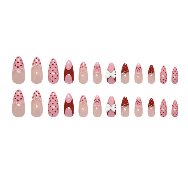 12 Sizes-24 Pcs Press On Nails Z1268