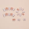 12 Sizes-24 Pcs Press On Nails W1745