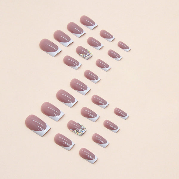 12 Sizes-24 Pcs Press On Nails Z649