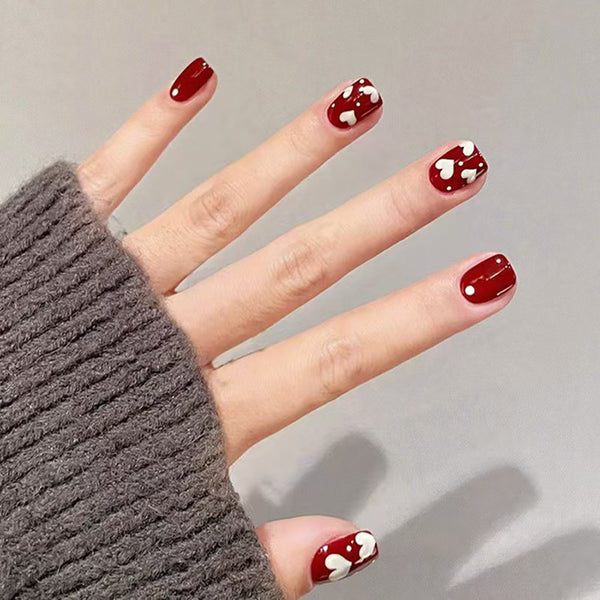 12 Sizes-24 Pcs Press On Nails R928