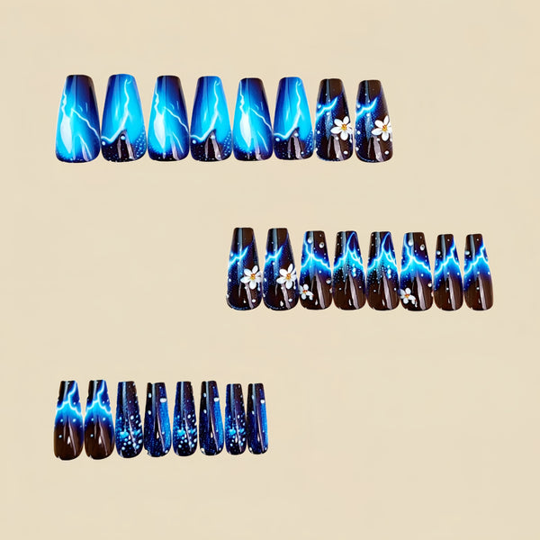 12 Sizes-24 Pcs Press On Nails Y1949
