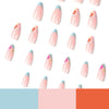 12 Sizes-24 Pcs Press On Nails JP1850