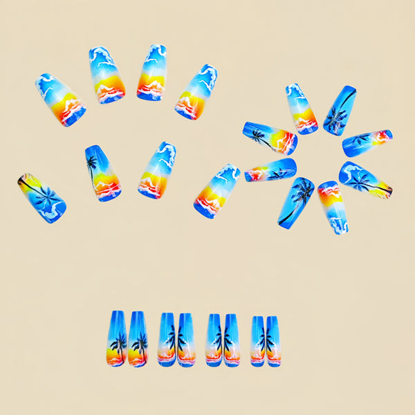 12 Sizes-24 Pcs Press On Nails Y936