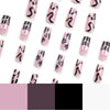 12 Sizes-24 Pcs Press On Nails JP2892