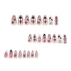 12 Sizes-24 Pcs Press On Nails JP3964