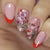 12 Sizes-24 Pcs Press On Nails Y218