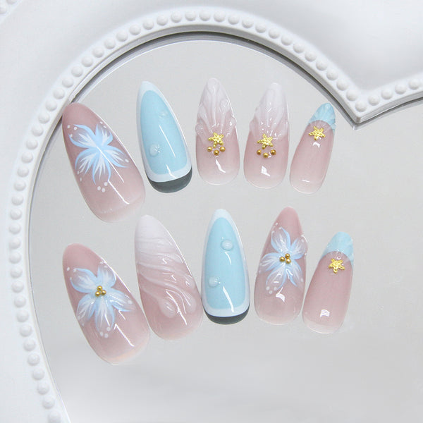 12 Sizes-24 Pcs Press On Nails Z1060