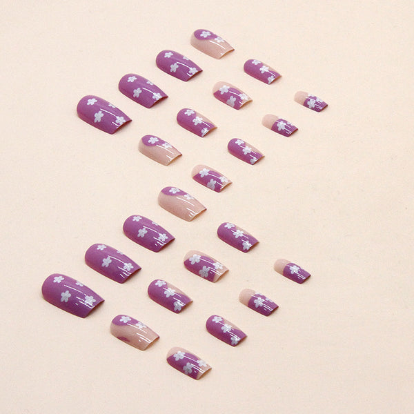 12 Sizes-24 Pcs Press On Nails W423
