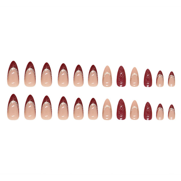 12 Sizes-24 Pcs Press On Nails W464