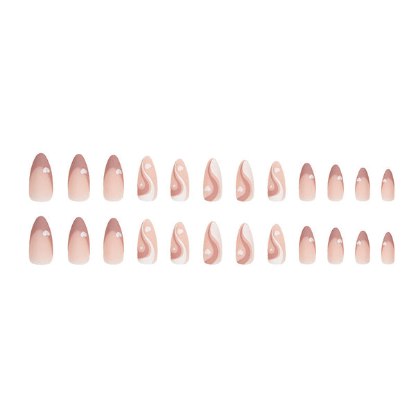 12 Sizes-24 Pcs Press On Nails W315