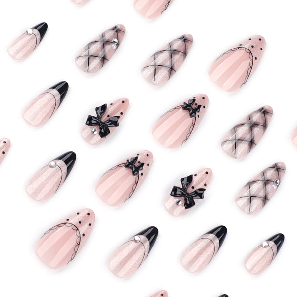 12 Sizes-24 Pcs Press On Nails JP4275