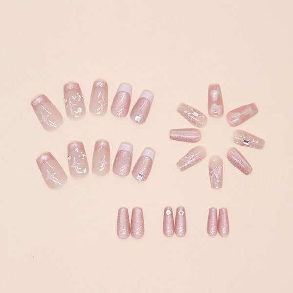 12 Sizes-24 Pcs Press On Nails Z849