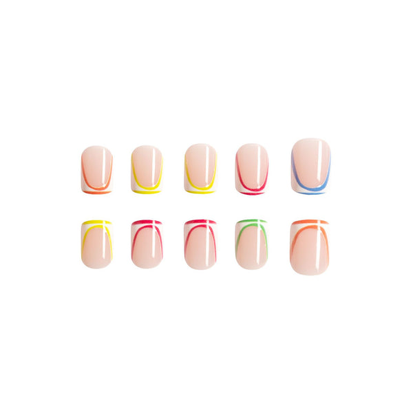 12 Sizes-24 Pcs Press On Nails C284