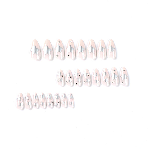12 Sizes-24 Pcs Press On Nails JP2381