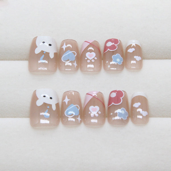 30 Pcs Press On Nails R916