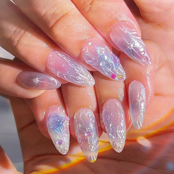 12 Sizes-24 Pcs Press On Nails JP3426
