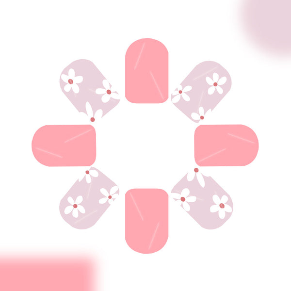 12 Sizes-24 Pcs Press On Nails C936