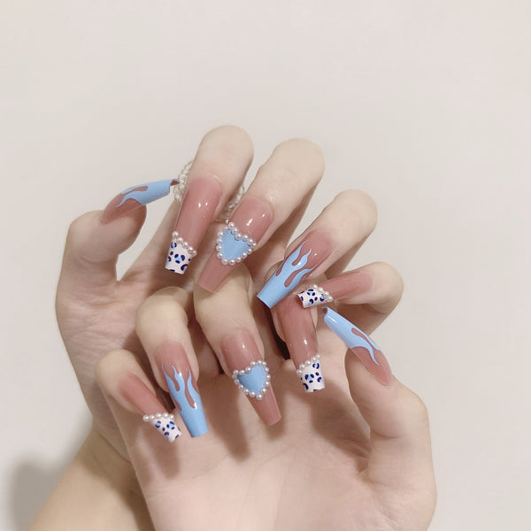 12 Sizes-24 Pcs Press On Nails JP1202