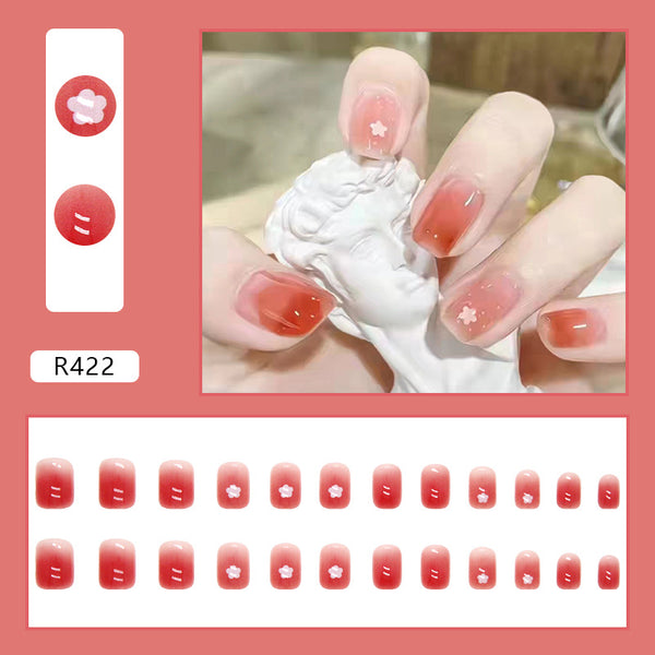 12 Sizes-24 Pcs Press On Nails R402