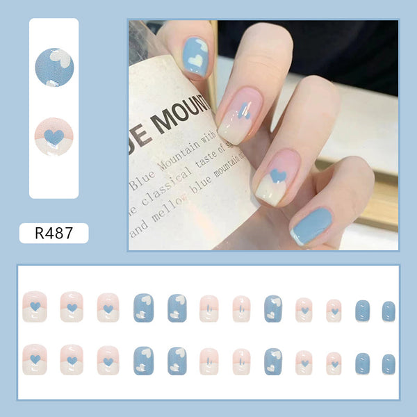 12 Sizes-24 Pcs Press On Nails R481