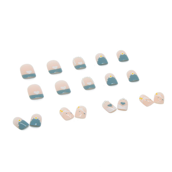 12 Sizes-24 Pcs Press On Nails Z134