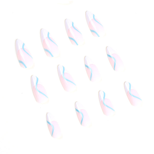 12 Sizes-24 Pcs Press On Nails JP1525