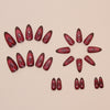 12 Sizes-24 Pcs Press On Nails W1641