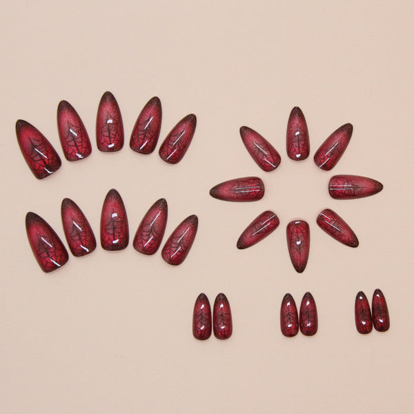 12 Sizes-24 Pcs Press On Nails W1641