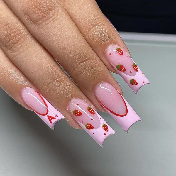 12 Sizes-24 Pcs Press On Nails C281