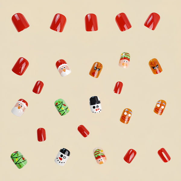12 Sizes-24 Pcs Press On Nails Y281