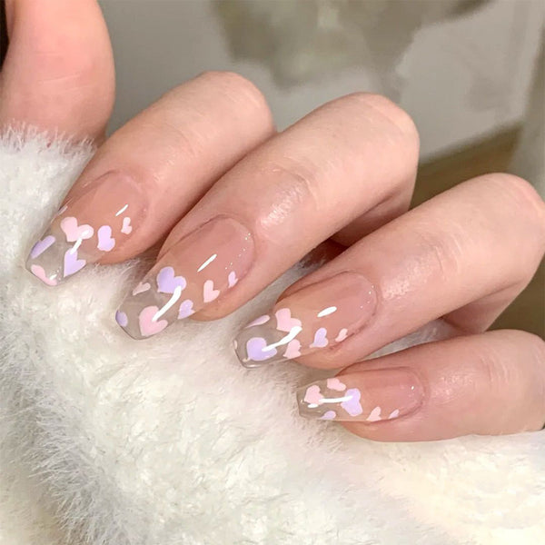 12 Sizes-24 Pcs Press On Nails JP1079