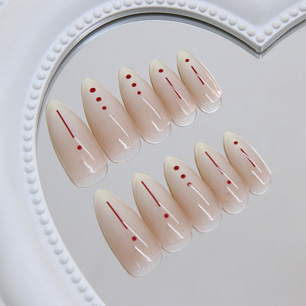 12 Sizes-24 Pcs Press On Nails R973