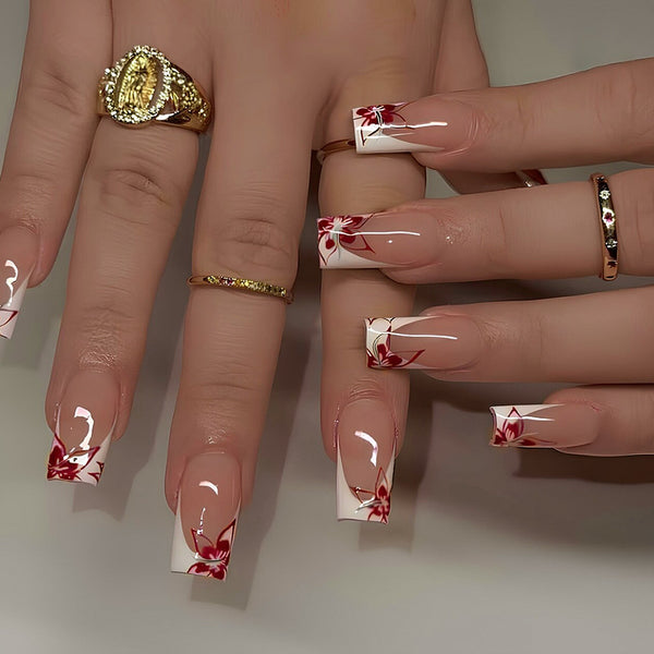 12 Sizes-24 PcsPress On Nails W2053