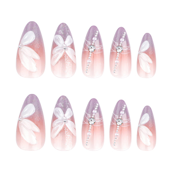 12 Sizes-24 Pcs Press On Nails JP3621